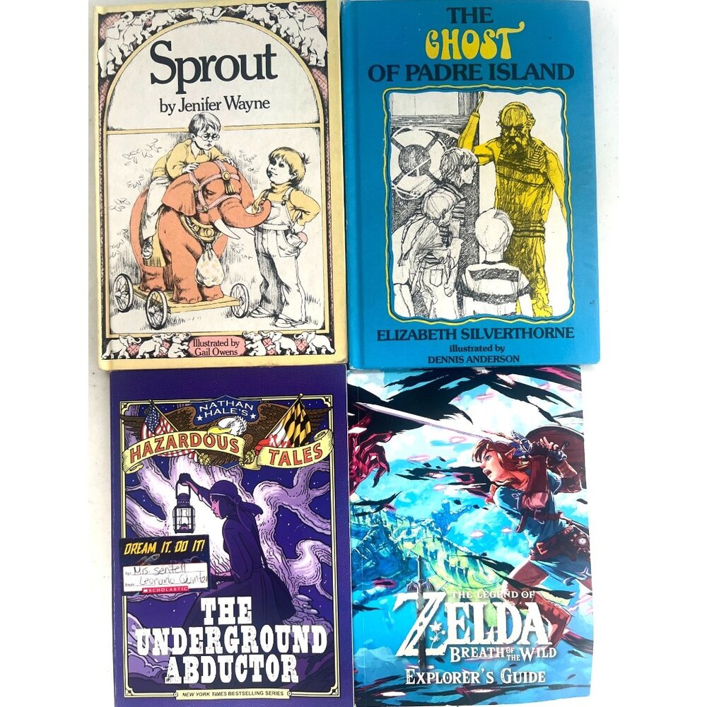 4 Children's Books Various Stories Genres Vintage and Modern Exploration to Fun